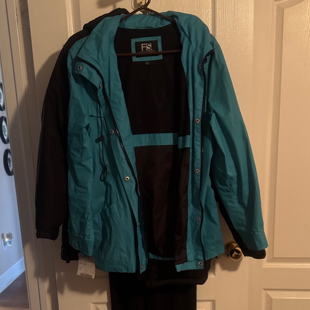 Women's Teal and Black Jacket